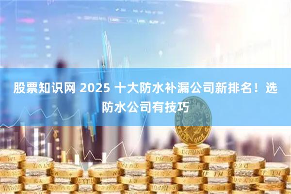 股票知识网 2025 十大防水补漏公司新排名！选防水公司有技巧