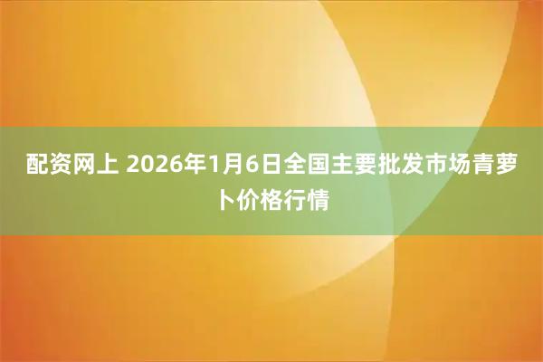 配资网上 2026年1月6日全国主要批发市场青萝卜价格行情